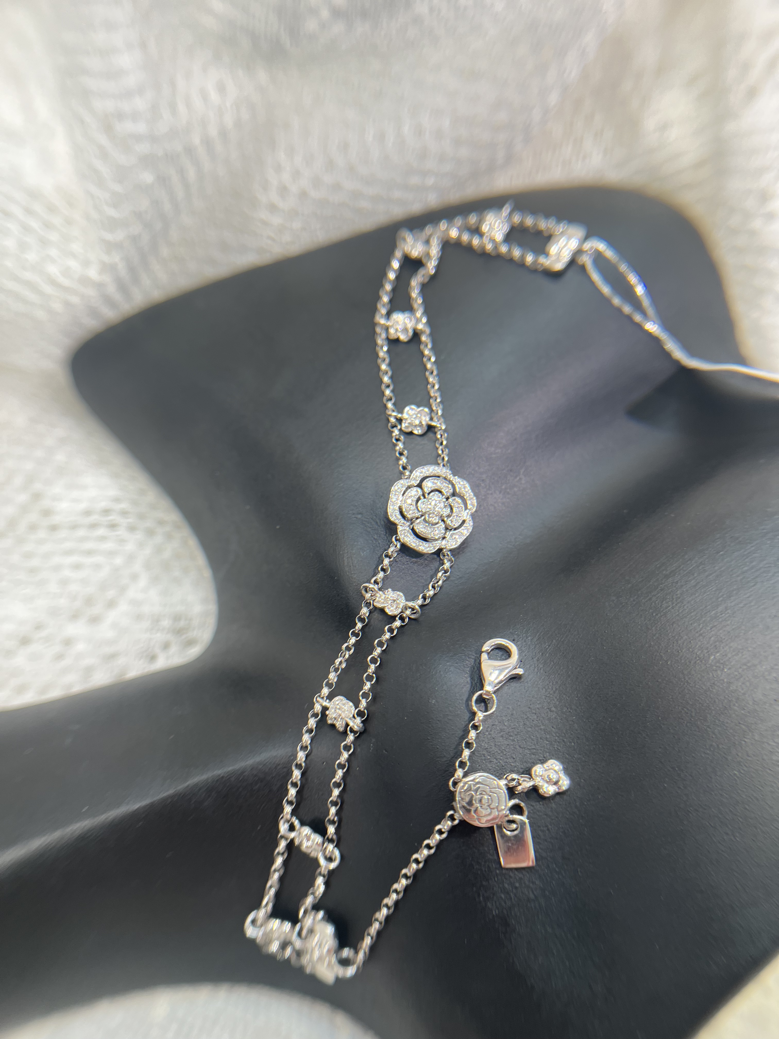 【N·5高定珠宝】18k 山茶花双层项链  ZSXL0089