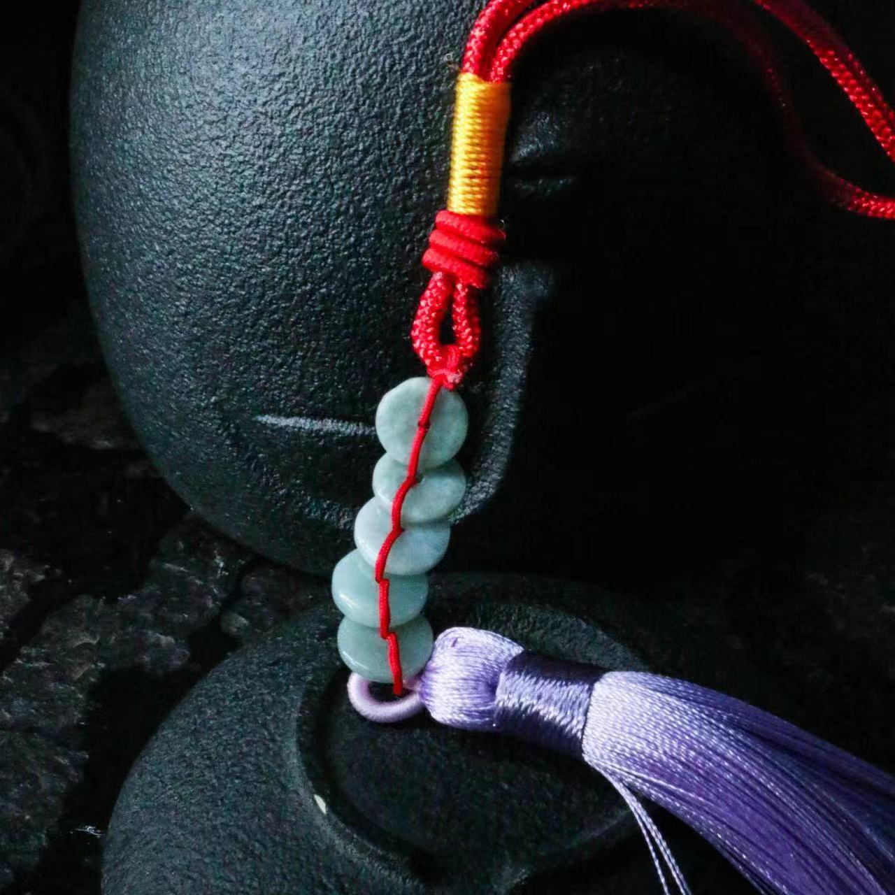 翡翠小平安扣雕刻抛光多样性发货（小胖.）