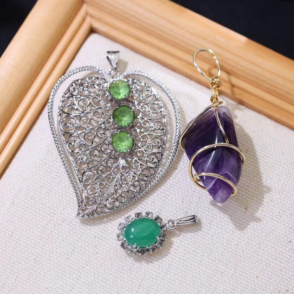 非金属木质手链  3号链接 中古s925银镶嵌轻奢手工微瑕手镯项链