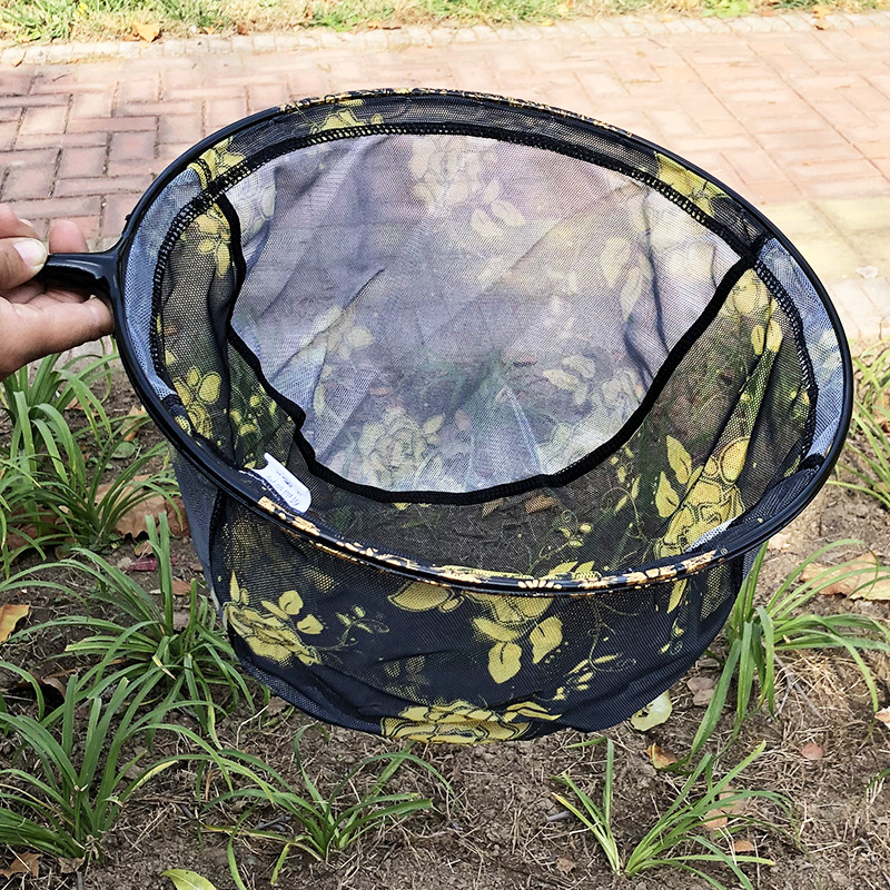 抄网头黑金纯碳素绑线35/40cm竞技飞抄轻硬防跳防挂钓鲤鲫鱼网兜 