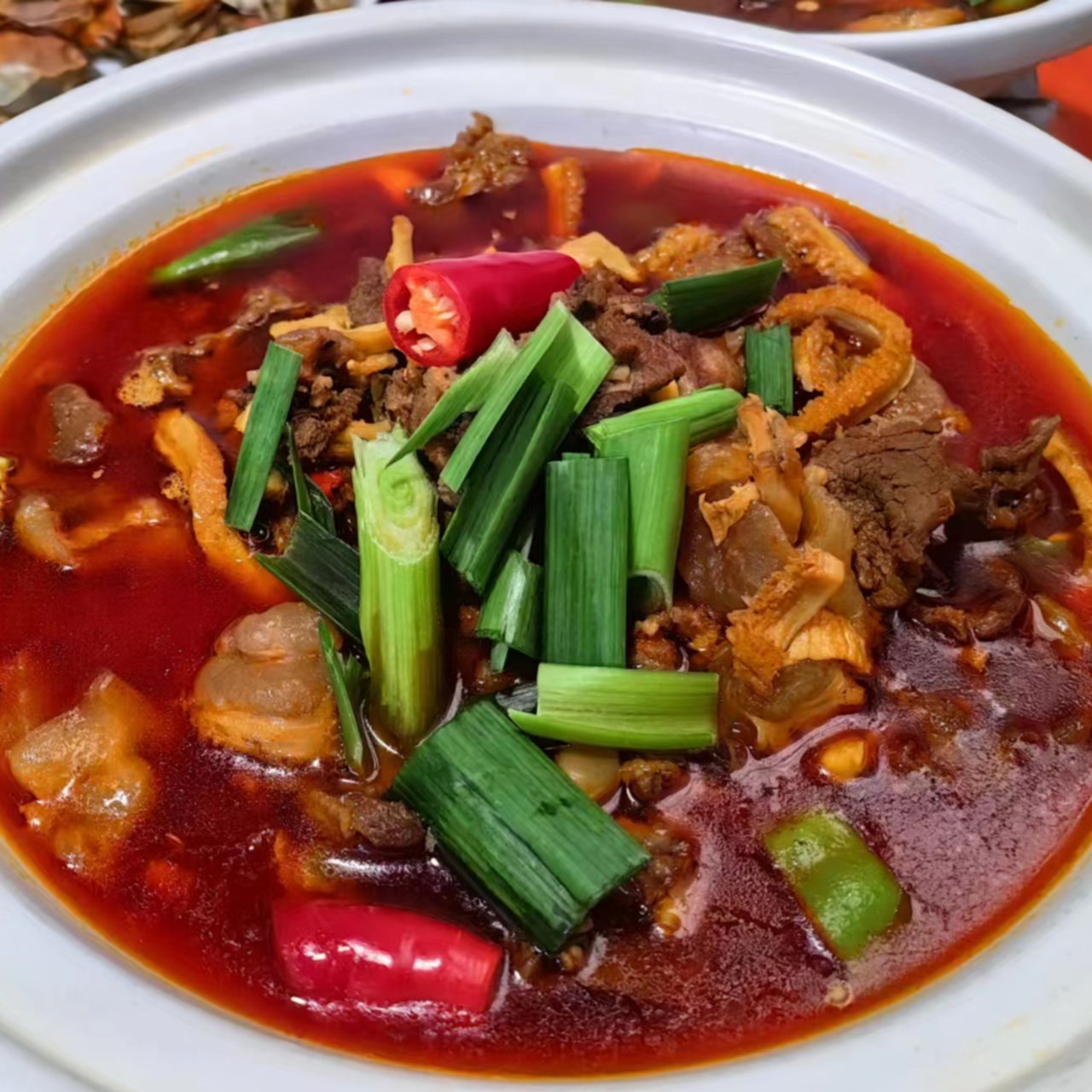 【杨小岁】湖南湖北牛三鲜 牛杂 牛肉钵子 猪头肉炖肠子 腊三样钵子