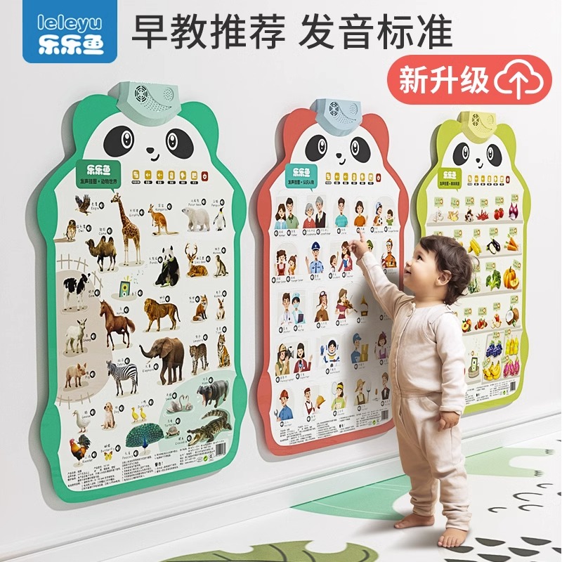 1点读挂图0到3岁幼儿早教有声挂图宝宝认知语言启蒙益智发声玩具