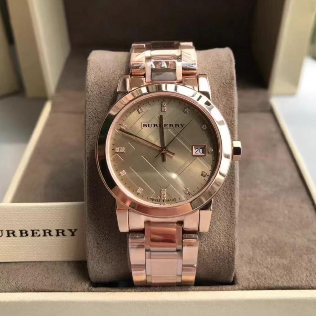 【娟姐专属】Burberry博柏利带钻石英女表34表盘BU9126