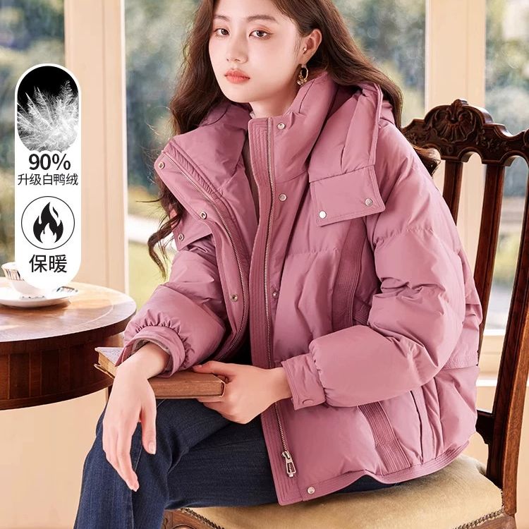 【小春子专属】Y834308羽绒服香影蓬松短款羽绒服女年冬季新款防风
