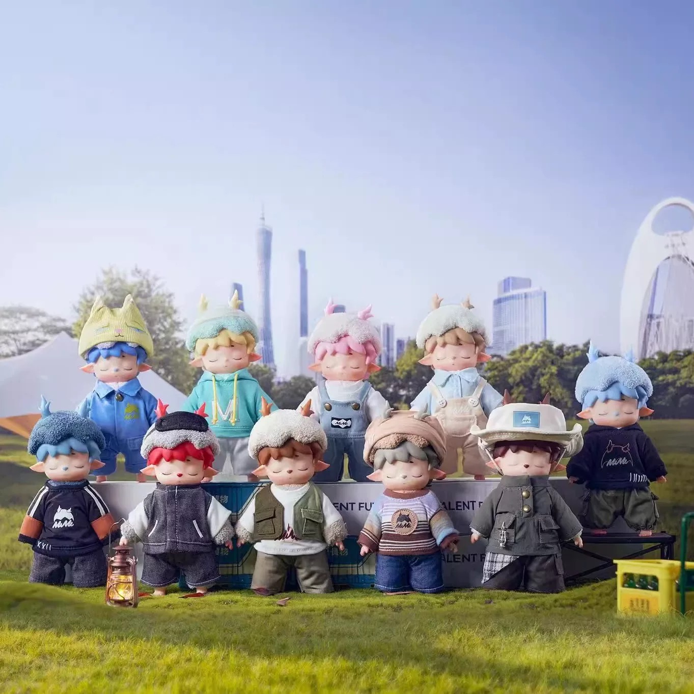 【拆盒】正版MIMI的CITYWALK系列搪胶手办毛绒挂件盲盒潮玩摆件玩偶