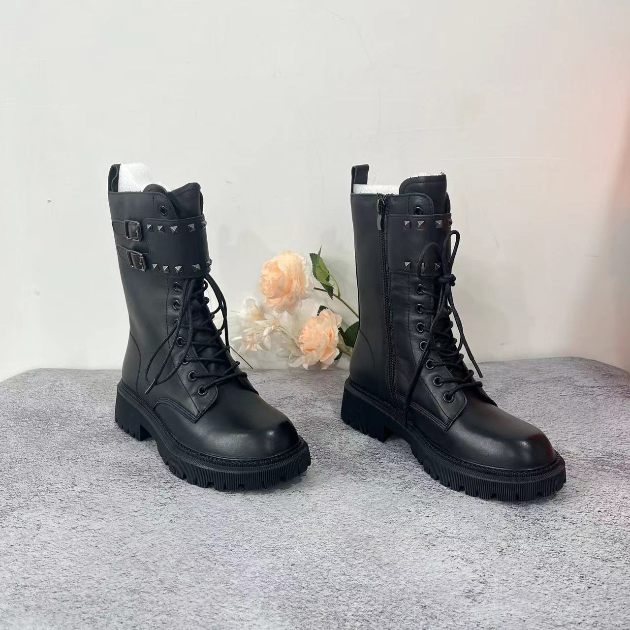 小强家女鞋  韩版休闲百搭马丁鞋（K243）  (C18002111B)