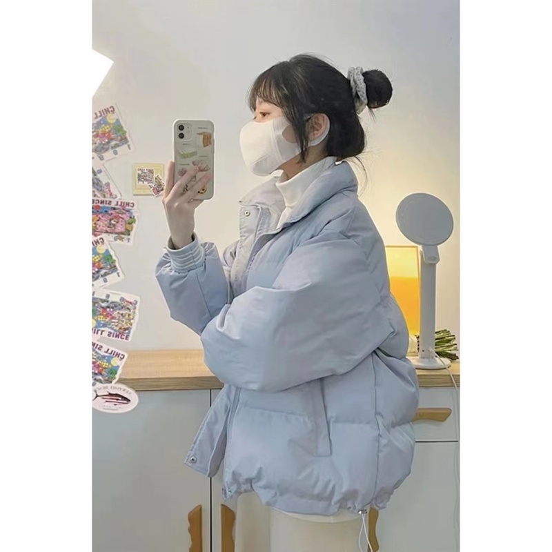 白鸭绒2024年秋冬新款韩版羽绒服加厚短款小个子宽松外套