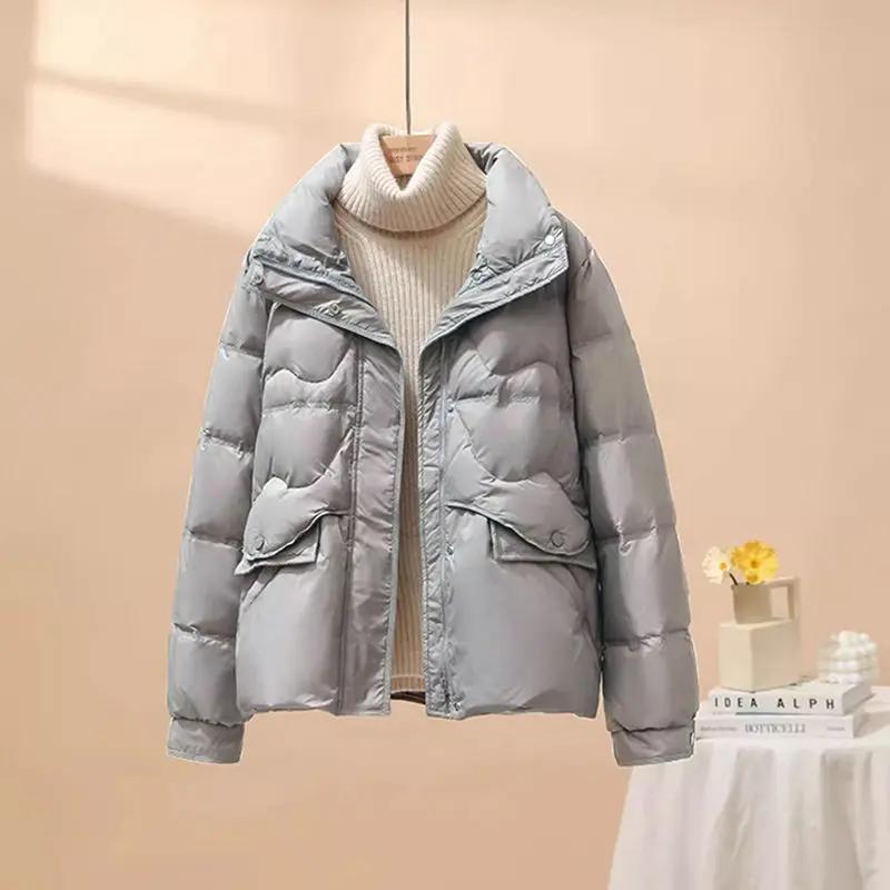 羽绒服新款立领轻薄料羽绒服女短款时尚小个子爆款新款薄款