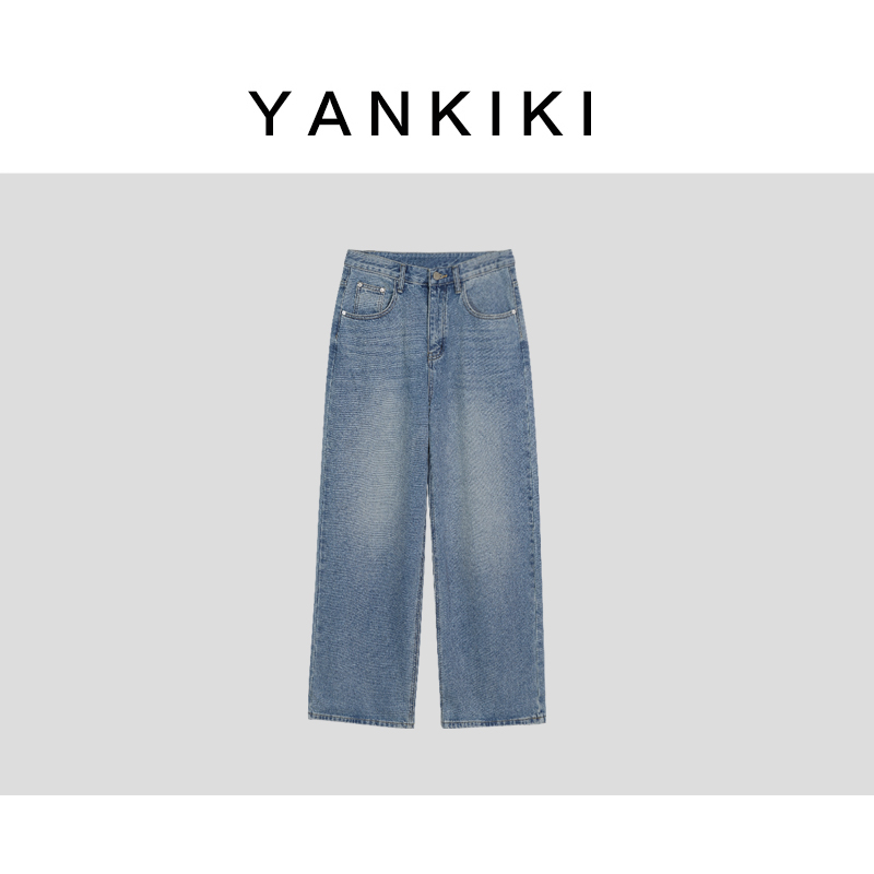 加磨毛松弛感牛仔裤   YANKIKI 2024秋季新款NEW