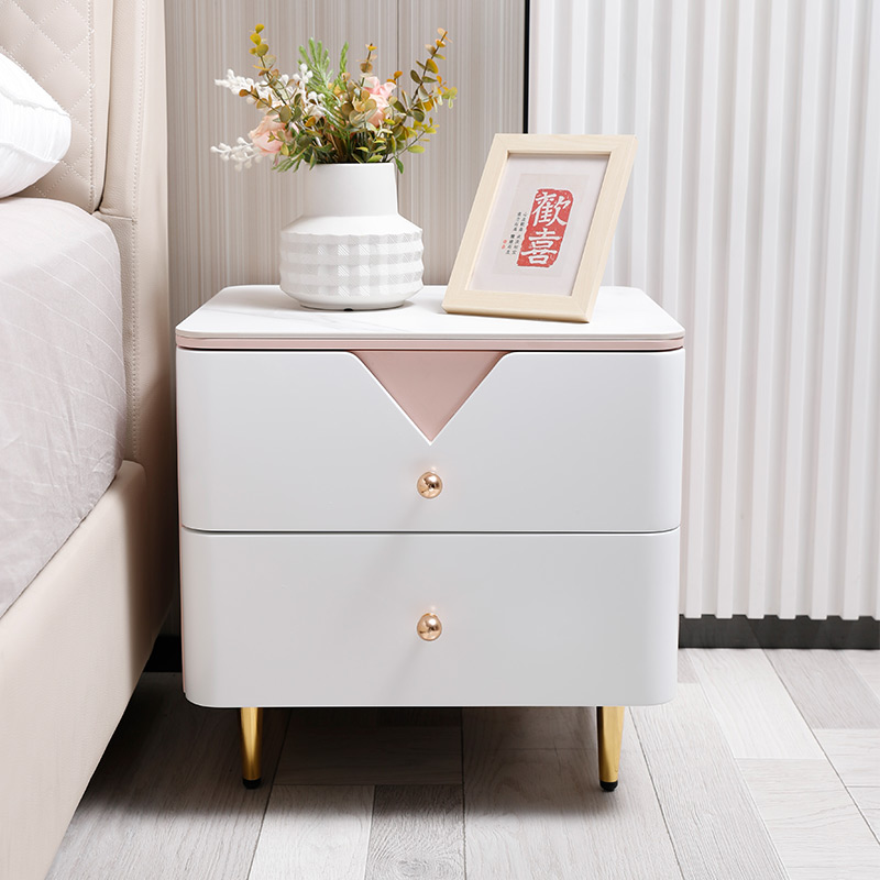 慕思床头柜卧室现代简约公主储物柜家用简易收纳创意置物柜062