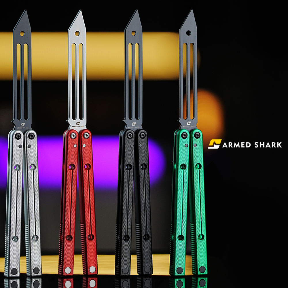 战鲨V4大鱼花式训练未开刃蝴蝶刀新手入门专业练习甩手刀