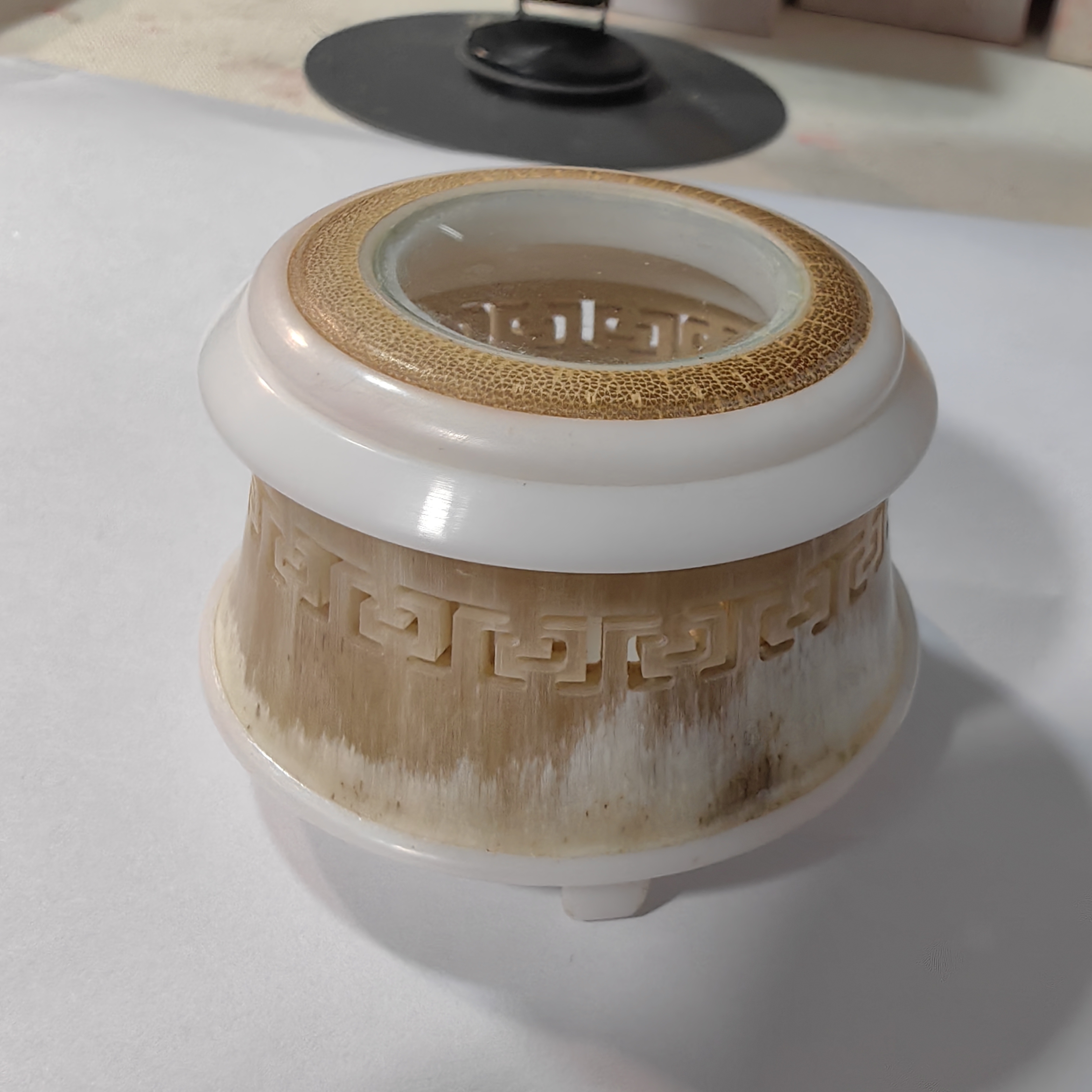 香炉款 竹蛉 金钟多功能万体 牛角竹蛉筒 内置竹胆