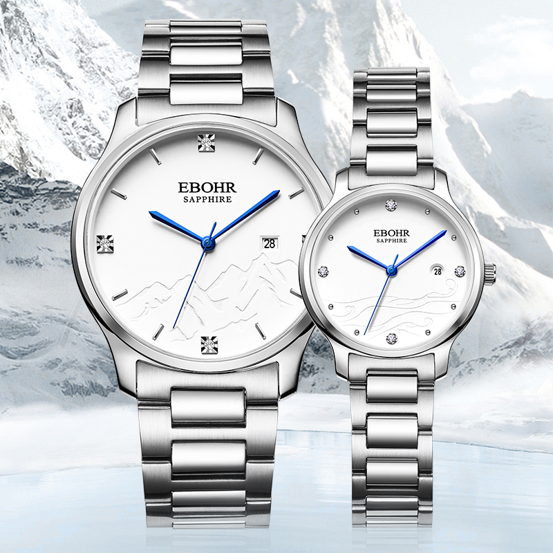 EBOHR依波表大师【抖音双11】轻奢时尚百搭经典防水石英情侣表5168