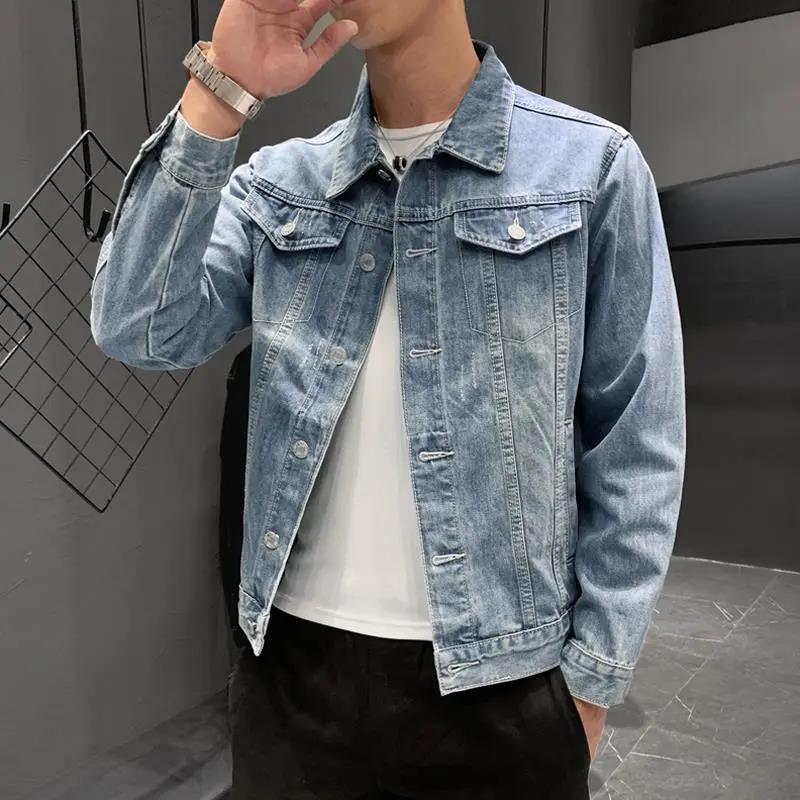 BE2023秋冬新款牛仔衣男韩版潮流青年帅气百搭夹克上衣男牛仔外套