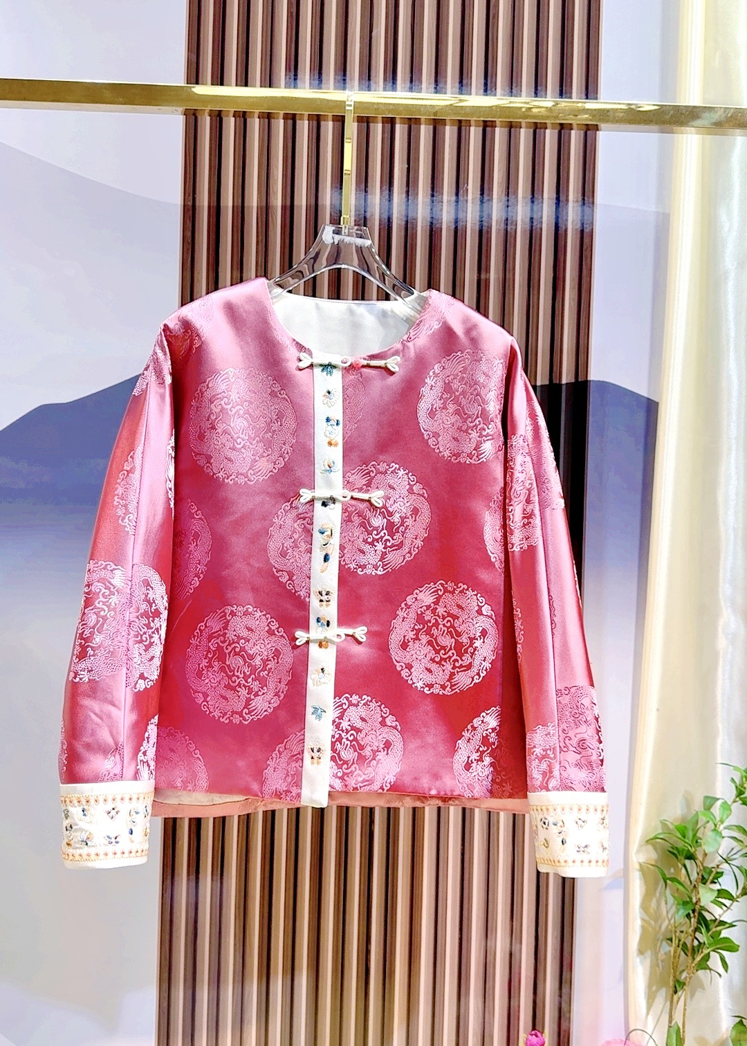 【蟠龙飞舞3】新中式时尚中国风复古秋冬新款棉衣保暖棉服外套