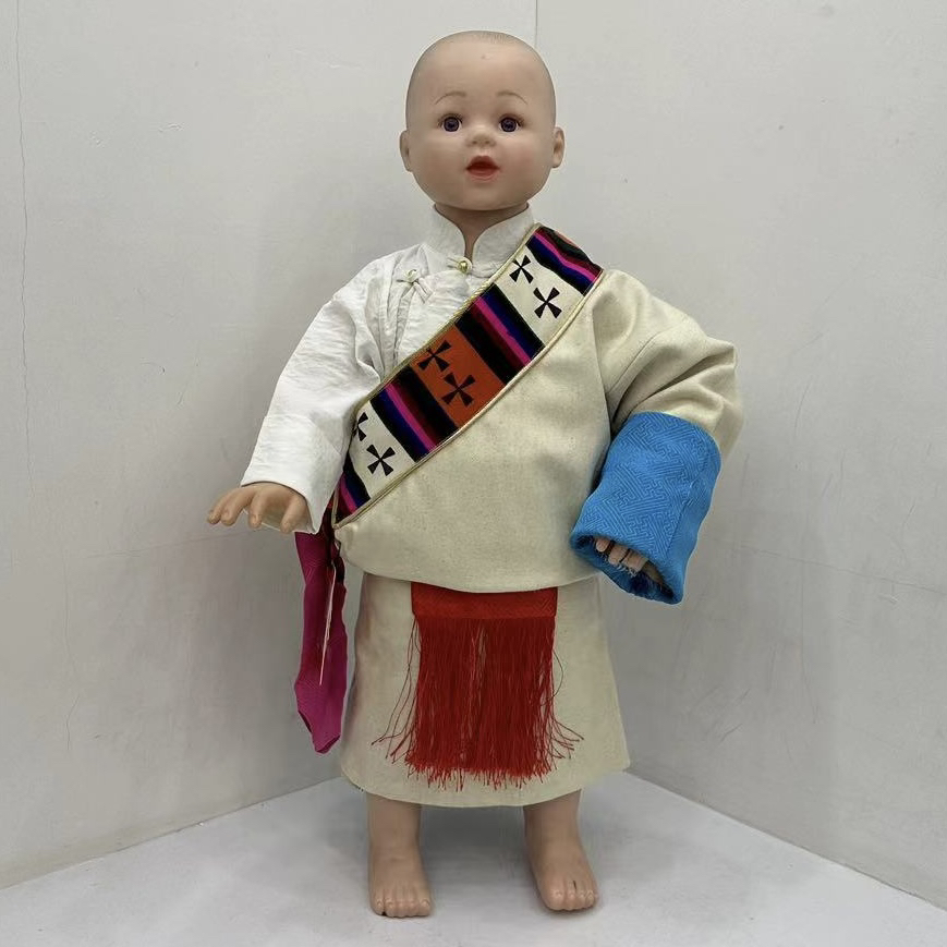 民族童装  妮子男宝宝藏袍子便穿款男童藏装民族风藏服儿童藏式服