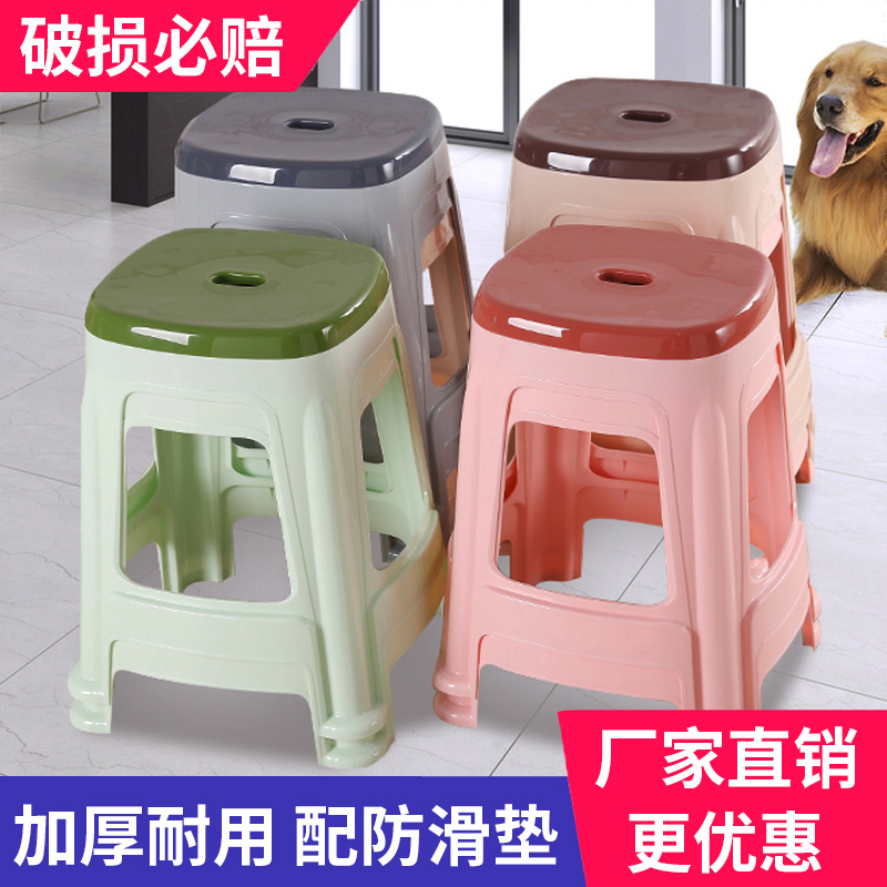 加厚结实餐桌凳凳子家用方凳高凳简约客厅餐桌经济型耐用餐厅防滑