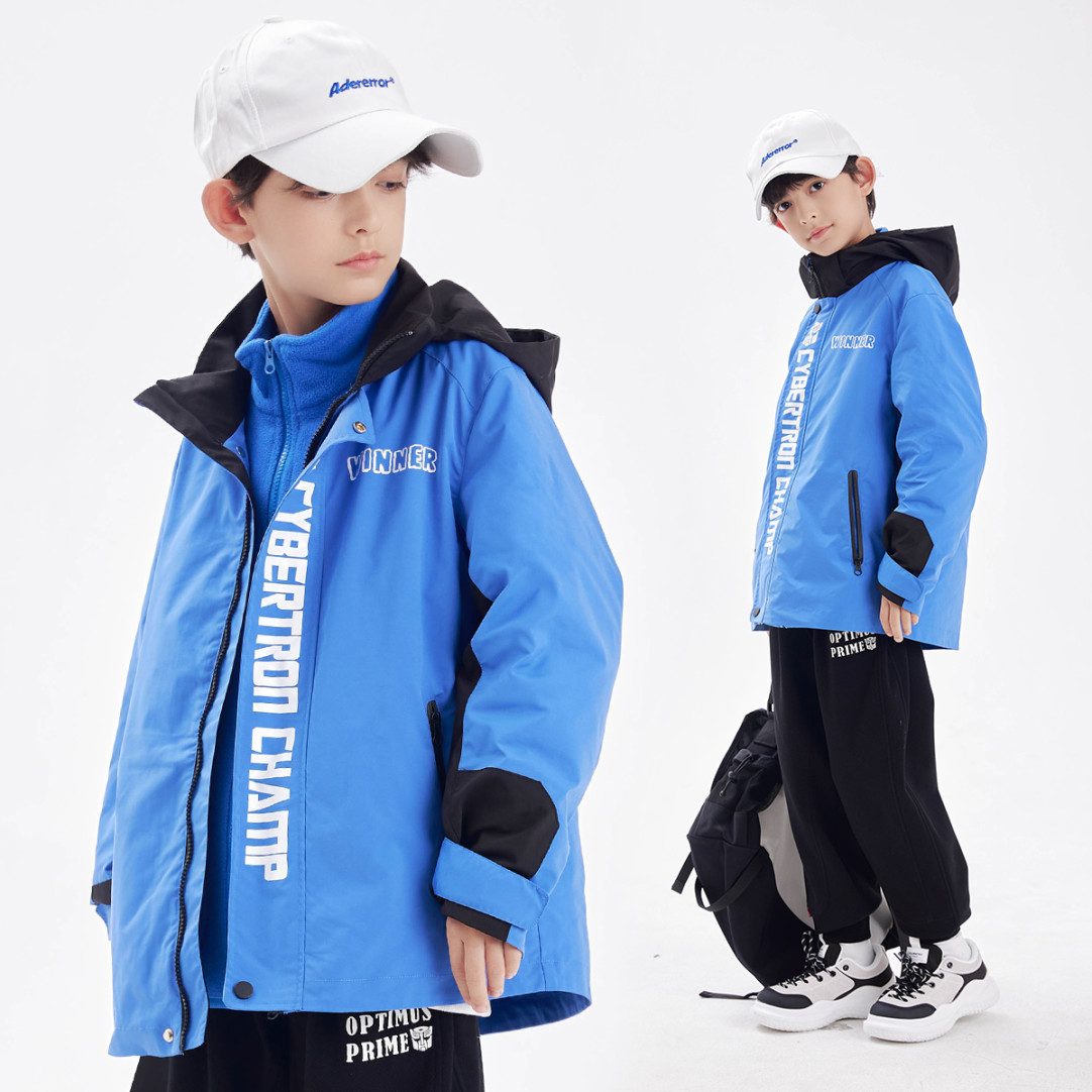 变形金刚 · 儿童外套秋款儿童冲锋衣三合一2024可拆卸T0535