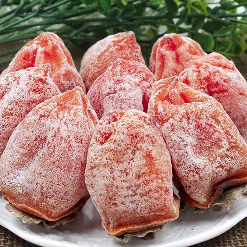 广西霜降流心吊柿饼【软糯香甜】自然晾晒手工独立包装头茬新鲜柿饼
