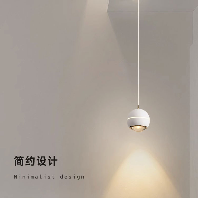 卧室床头吊灯北欧极简餐厅吧台书房吊线灯现代简约升降调节小吊灯