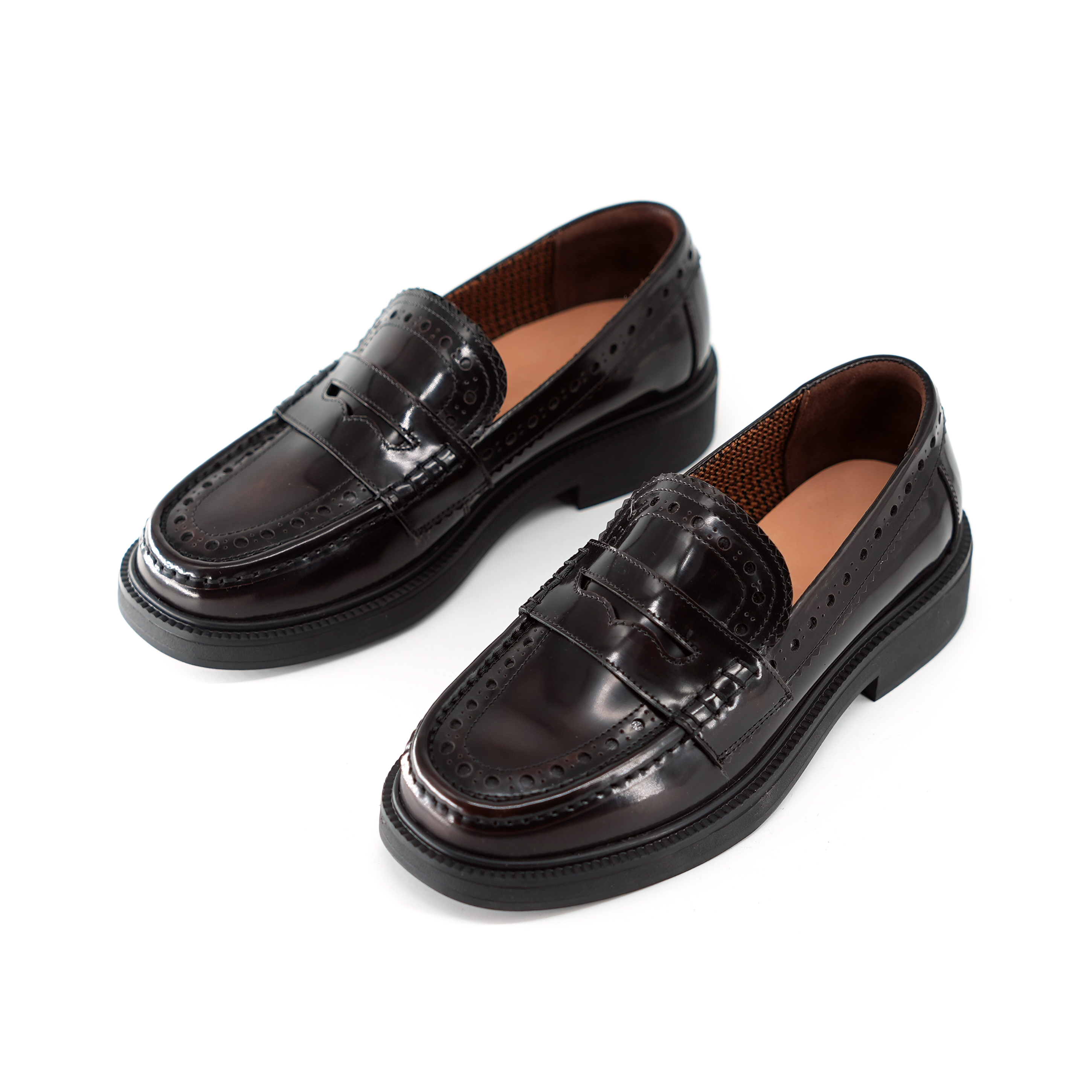 【小刚懂鞋】2025春夏方圆头乐福鞋真皮手工女鞋百搭通勤牛皮鞋5572