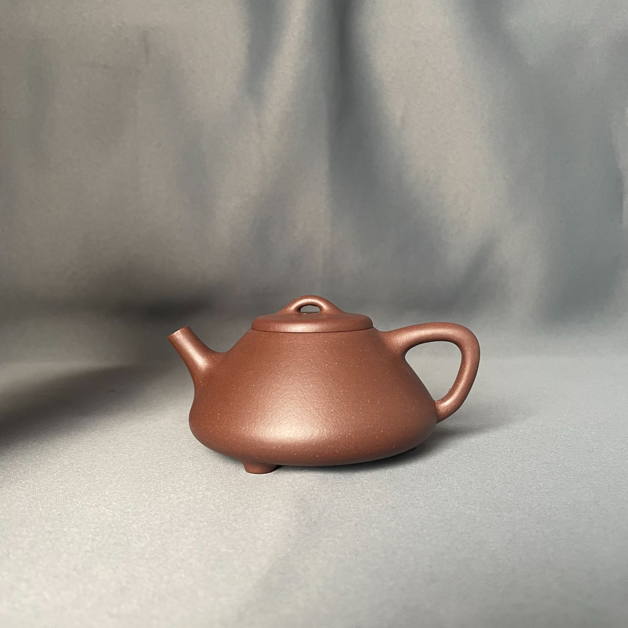 宜兴紫砂东坡石瓢壶原矿无添加本山紫泥180cc精工半手制作老式壶