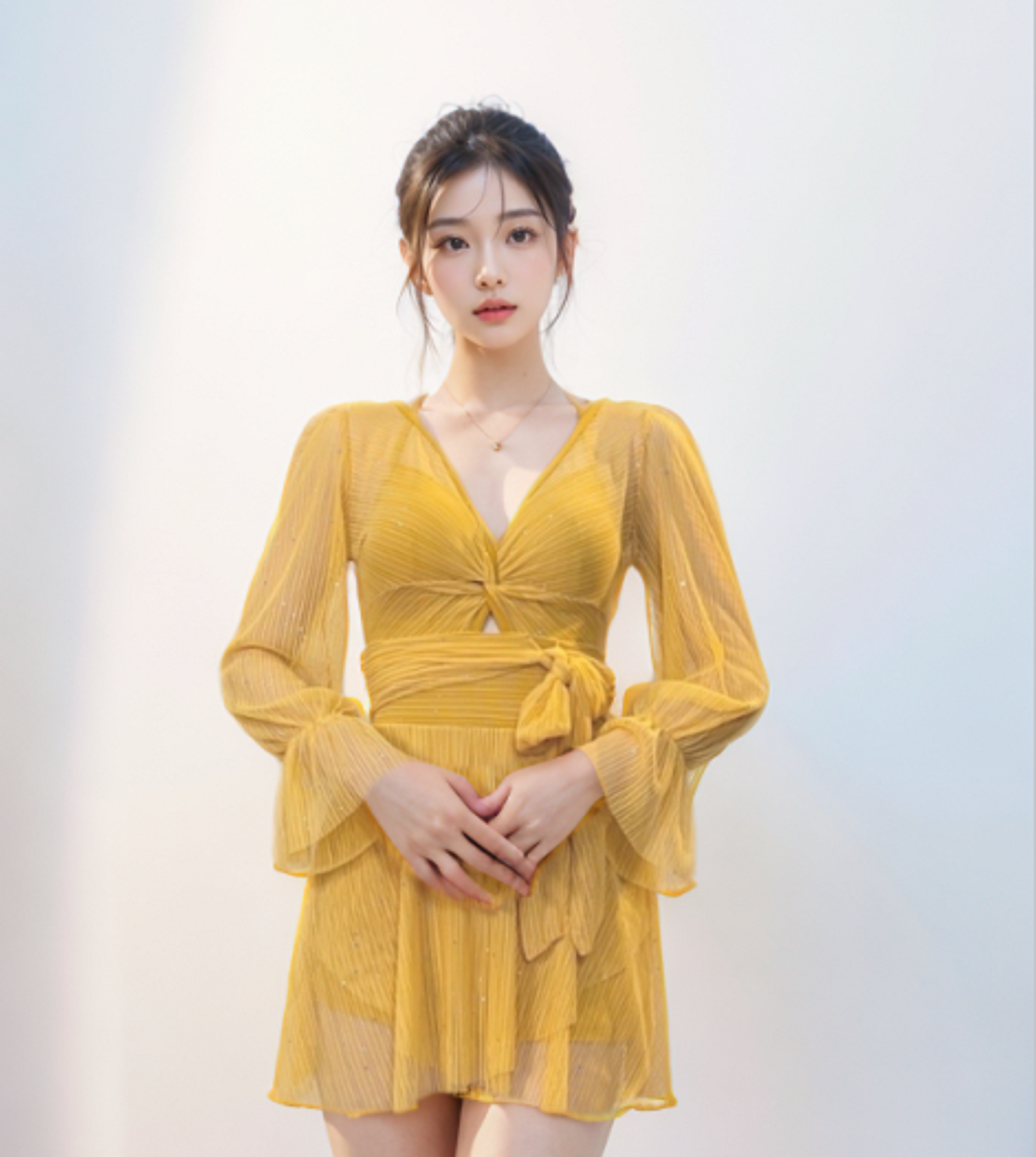 【小雪泳衣】泳衣女2025长袖防晒网红款遮肉显瘦轻奢性感聚拢泳衣