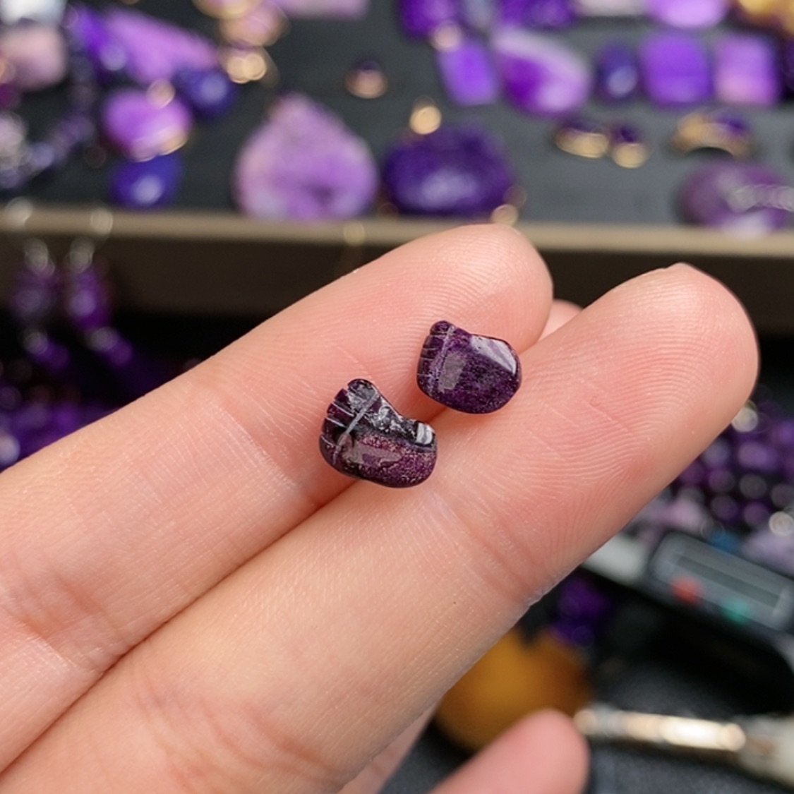 【闪购商品】苏纪石（舒俱来）耳针银S925镶嵌