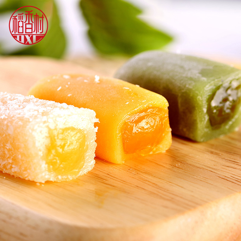 【稻香村DXC】爆浆麻薯210g*3袋抹茶椰丝芒果夹心特产零食小吃糕点