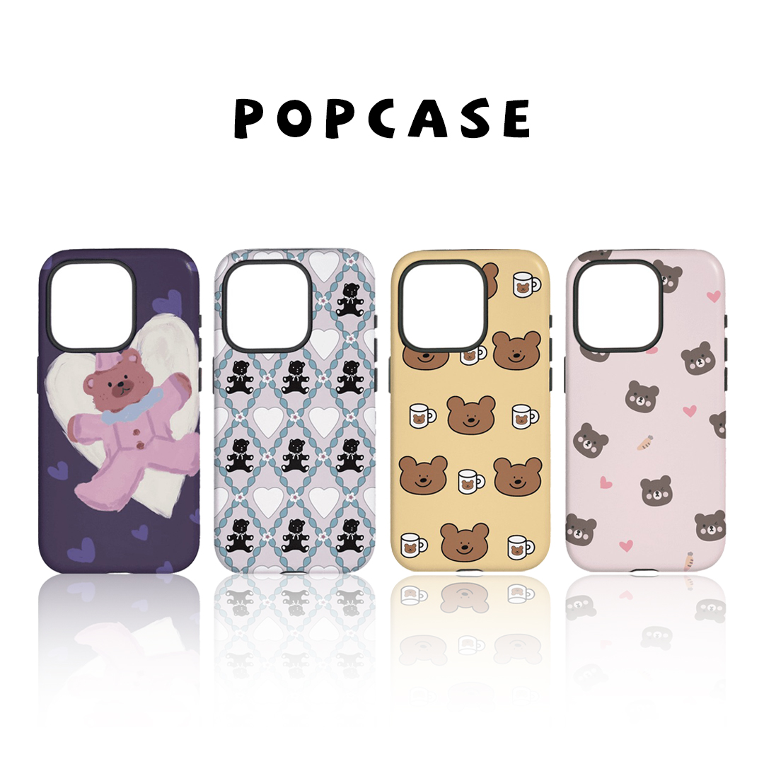 可爱系列韩国进口菲林二合一适用苹果16/15/14/13系列手机壳