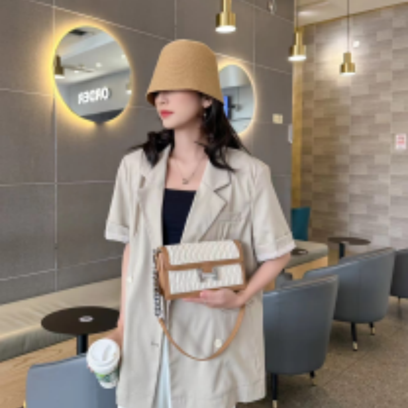 【尚恩CC】QYX-9205-米白-轻奢时尚女士新款手提单肩斜挎包