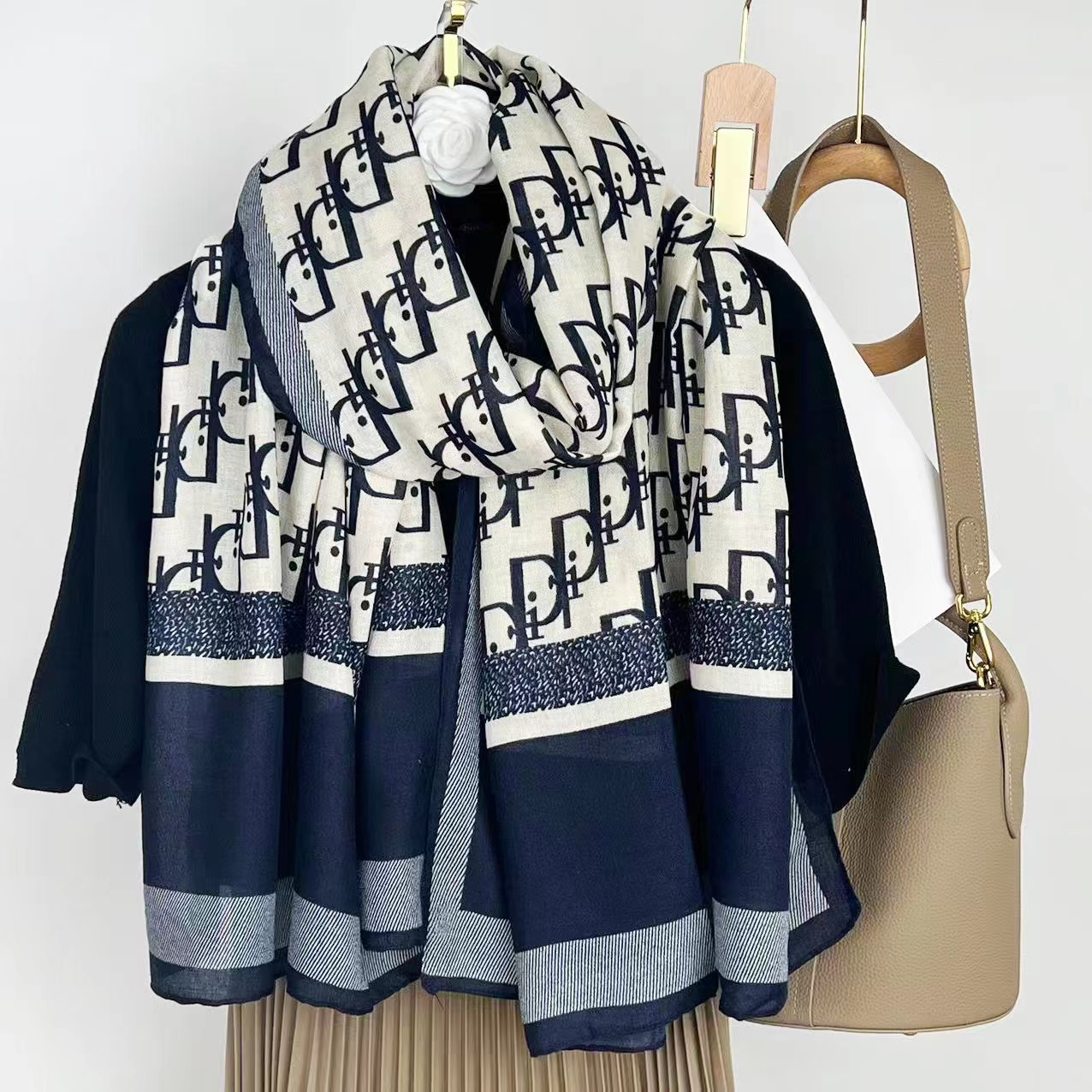 DD印花围巾披肩170CM*35CM