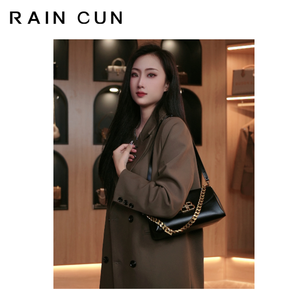 【英柏甄选】3002 然与纯小众设计感时尚复古百搭女包