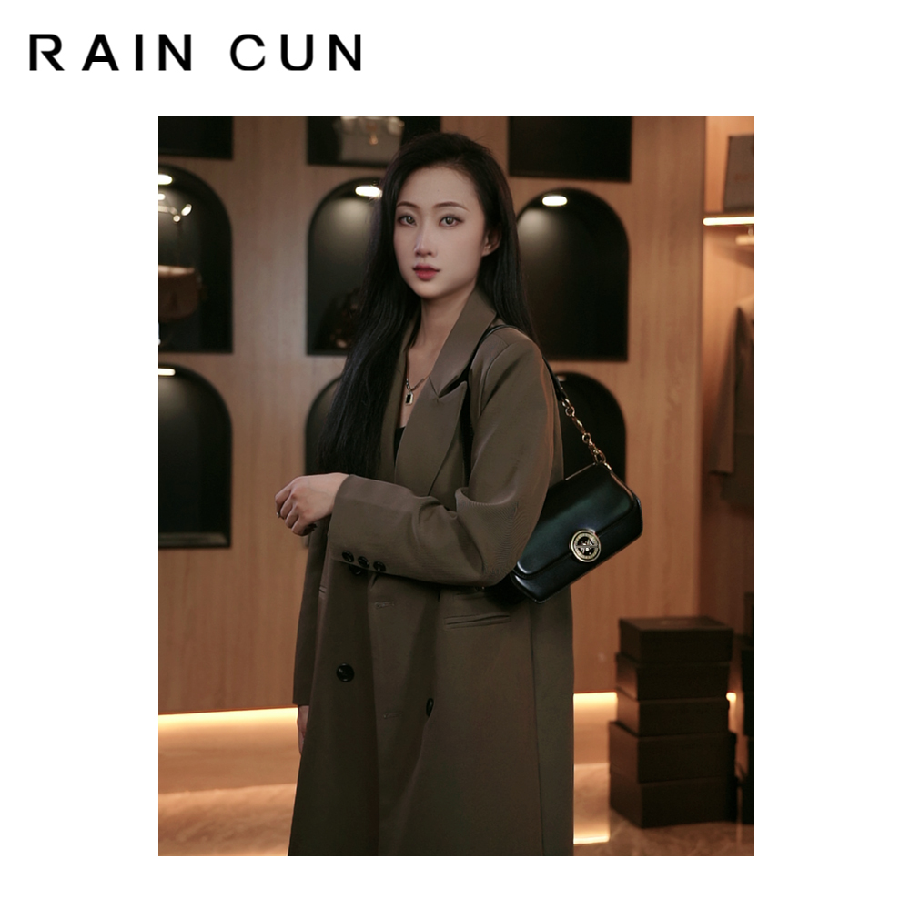【英柏甄选】6712黑色 然与纯小众设计感时尚复古百搭女包