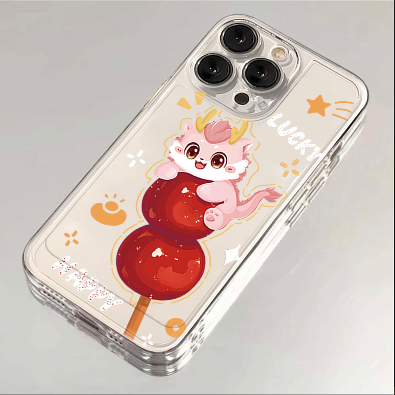 新年Lucky龙iPhone15ProMax手机壳苹果14PRO透明13新年12 11全包