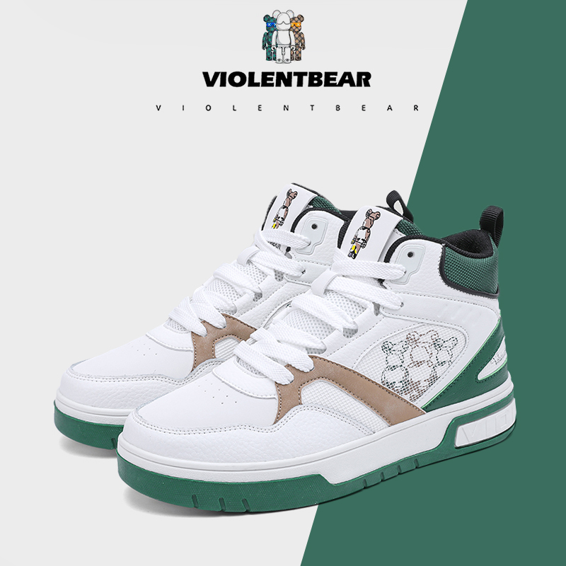 VIOLENTBEAR/暴力熊高帮板鞋运动休闲百搭潮流情侣款
