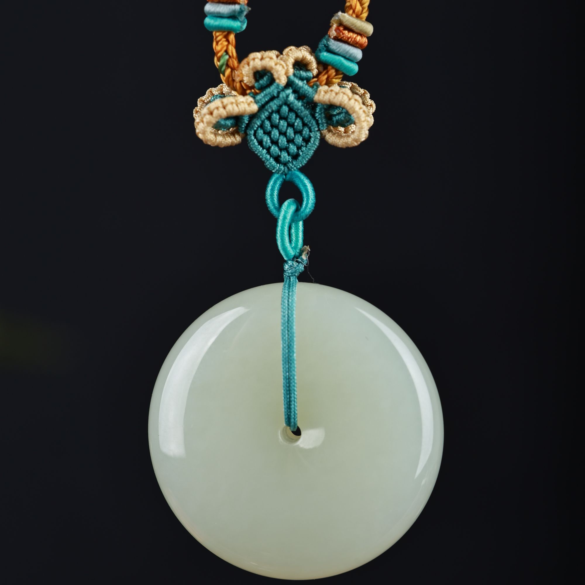 玉珂 | 和田玉精致平安扣吊坠32*8.5-直播专属