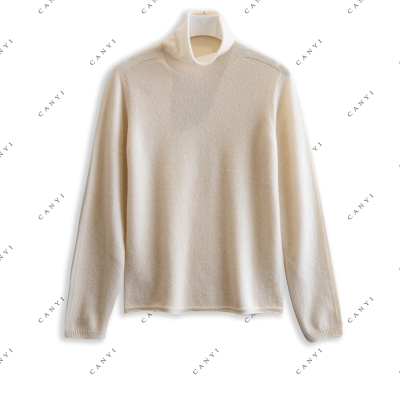 【璨衣】半高领针织纯色时尚羊绒打底衫866