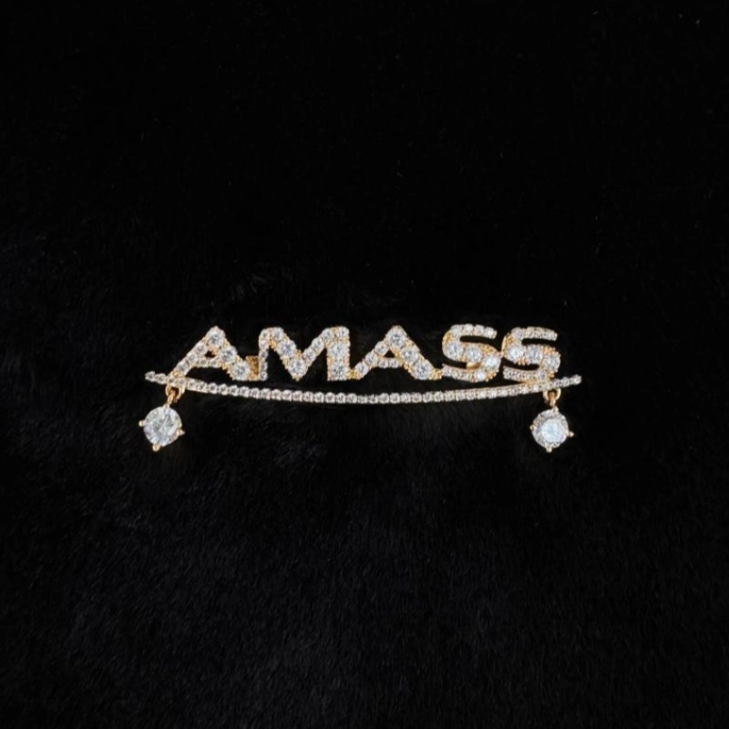铜锆石胸针 AMASS/阿玛施  时尚气质闪耀满钻精致饰品胸针590024