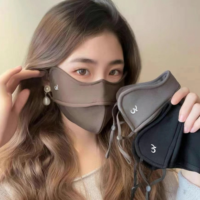 保暖口罩男女高颜值面罩护眼角显脸小冬季加厚防风寒骑行立体透气
