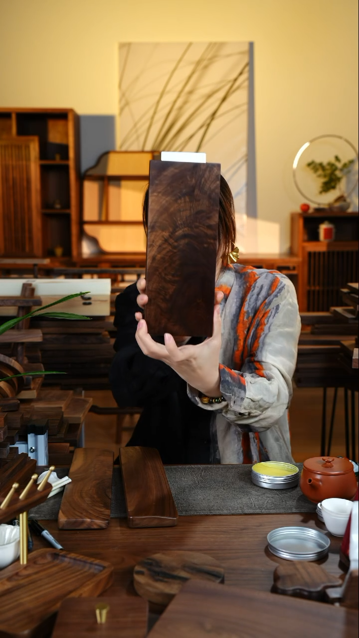 【闪购商品】黑胡桃358茶盘