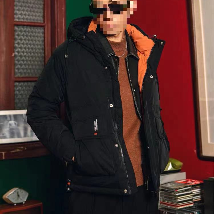 D5-4加厚男90白鸭绒羽绒服冬季短款冲锋衣外套白色333