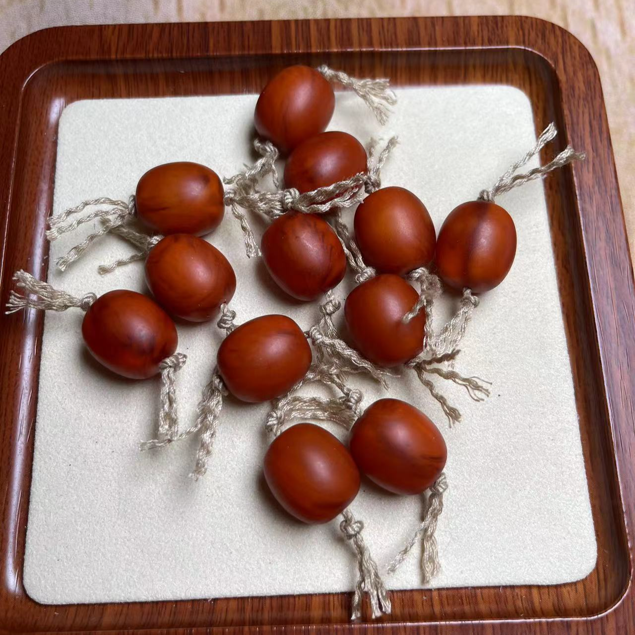 【橘皮】16X18mm枣珠配件/2颗