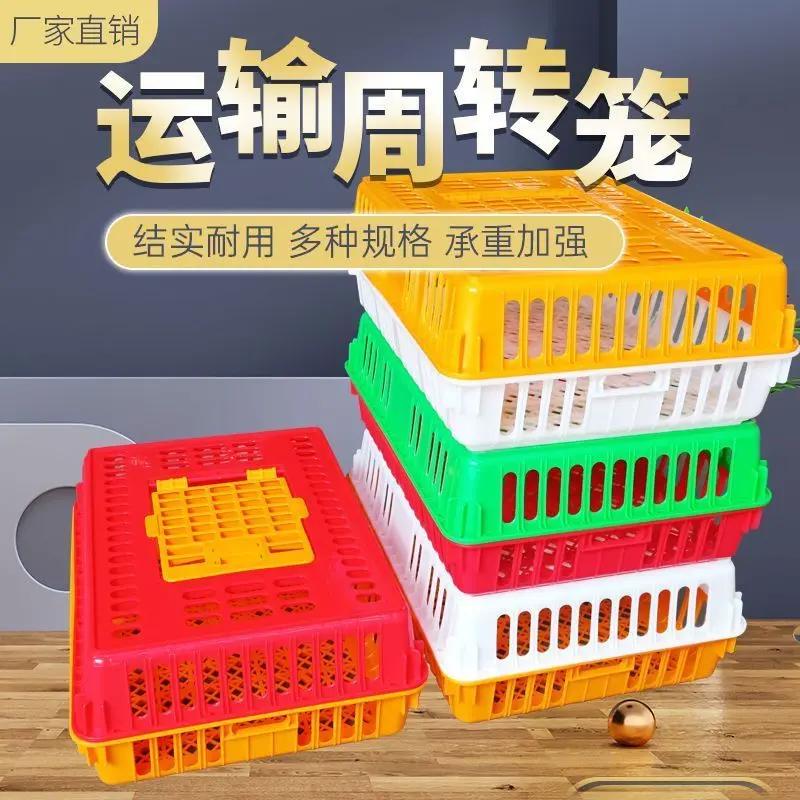 运输鸡笼加厚成鸡周转箱特大周转筐鸭鹅鸽子笼家用鸡筐塑料产品