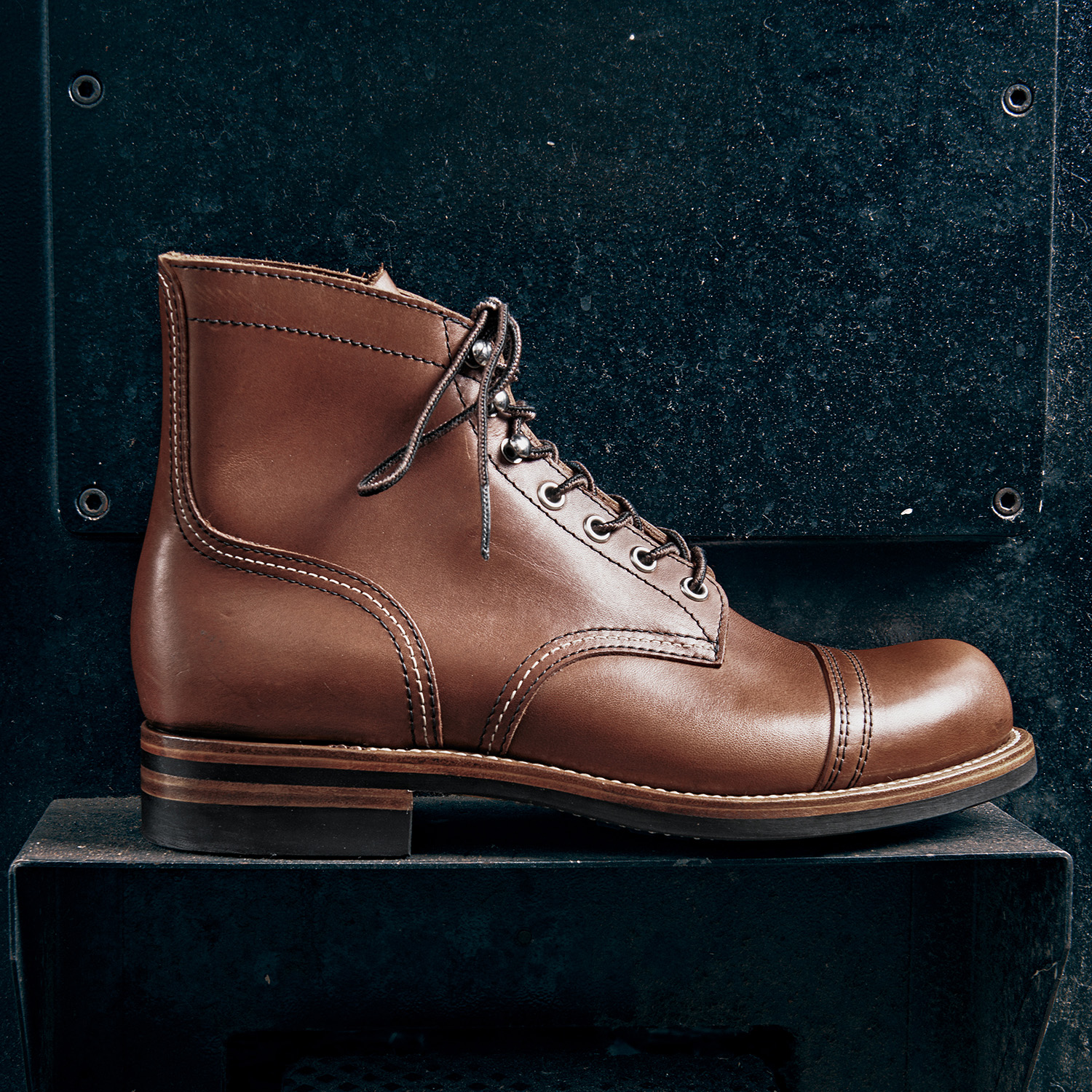 玩儿.8111马丁靴真皮V底固特异户外休闲百搭高帮复古工装靴男士