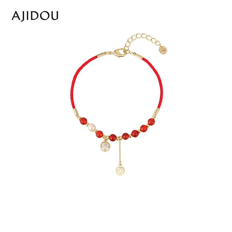AJIDOU阿吉豆好事发生系列红绳手链