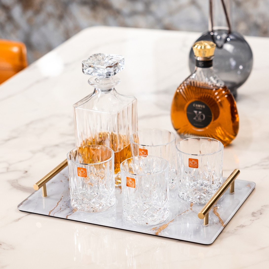 欧式托盘创意茶水盘透明酒店客厅摆盘家用餐厅茶盘家用收纳酒店