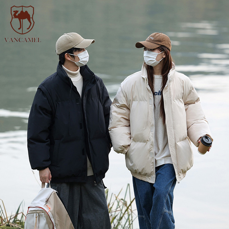 西域骆驼户外情侣款骑行服立领保暖百搭韩版两穿马甲棉衣YFM087