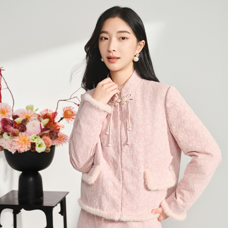 【甜美新中式】国风保暖羽绒服小主风外套DOUBLOVE贝爱2024冬新款