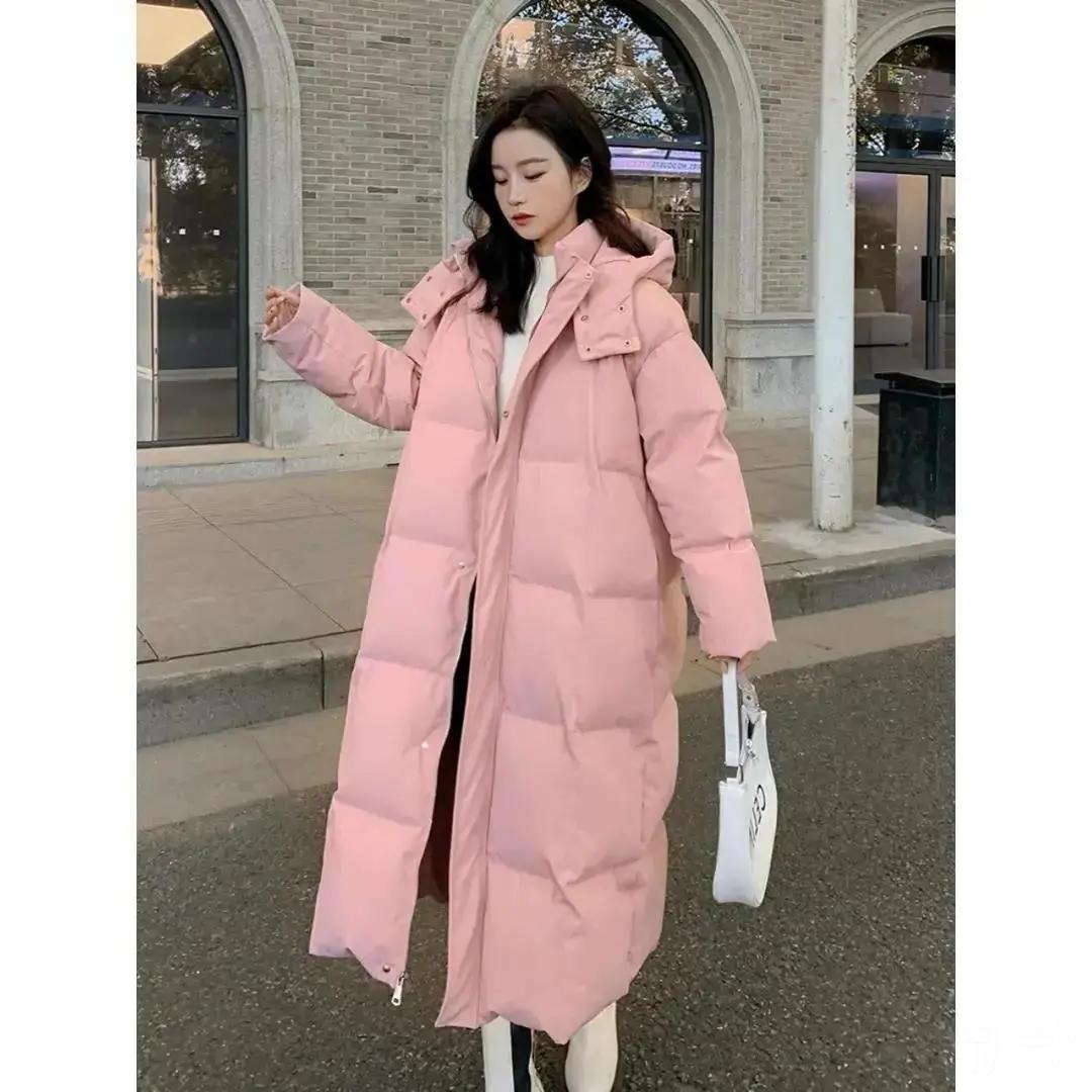 冬款服女羽绒服冬装冬季棉过膝韩版款到2023超长高个子脚踝棉袄17